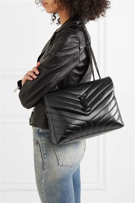 ysl black over the shoulder bag|More.